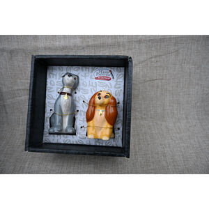Disney Lady & The Tramp Salt & Pepper Shakers One Size Brown Gray